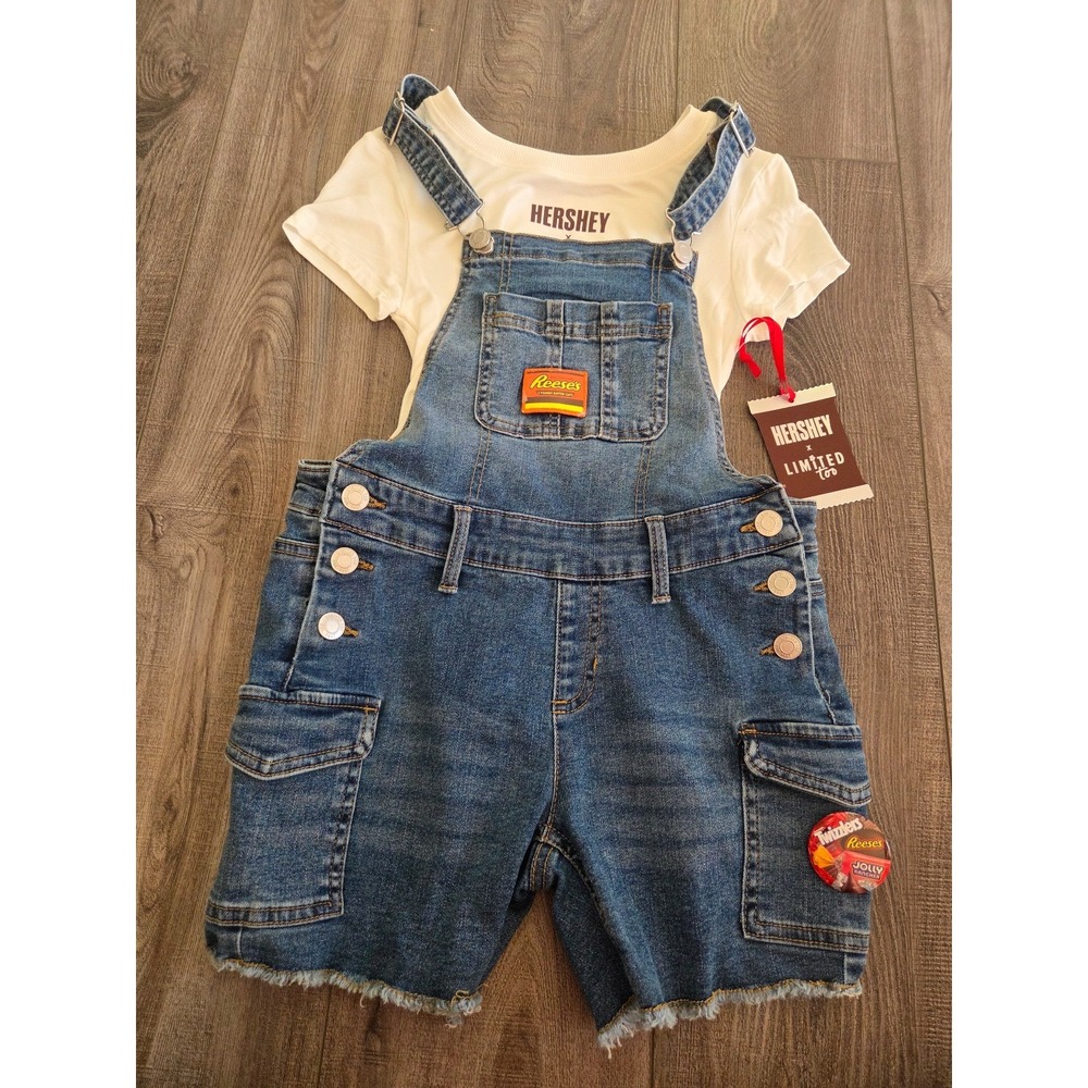 Limited Too x Hershey girl overalls‎ outfit size M (10)